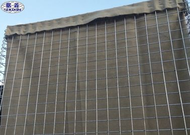 Γεμισμένα άμμος εμπόδια υψηλής ασφαλείας, στρατιωτικά εμπόδια πλημμυρών gabion