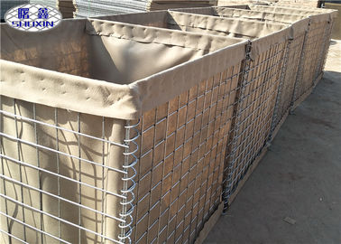 Geotextile ευθυγράμμισε τους στρατιωτικούς αμυντικούς προμαχώνες εμποδίων για το κέντρο κατάρτισης αστυνομίας
