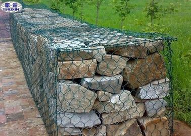 Εξαγωνικά κλουβιά τοίχων Gabion συνήθειας/διατηρώντας τοίχος βράχου πλέγματος καλωδίων