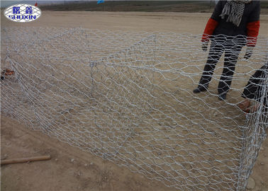Γαλβανισμένα ντυμένα PVC καλάθια Gabion για την υπηρεσία cOem τοίχων προστασίας ποταμών