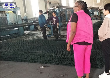 2 × 2 × 0,3 ντυμένη PVC εγκατάσταση καιρικής απόδειξης κιβωτίων Gabion εύκολη
