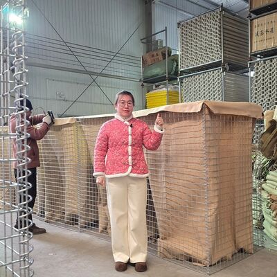 Μιλ 1 Αμυντικό φράγμα Φράγμα Hesco Ζυγισμένο Ζυγισμένο Δίκτυο Προετοιμασμένο Έλεγχος Πλημμυρών Στρατιωτικές οχυρώσεις Εύκολη συναρμολόγηση