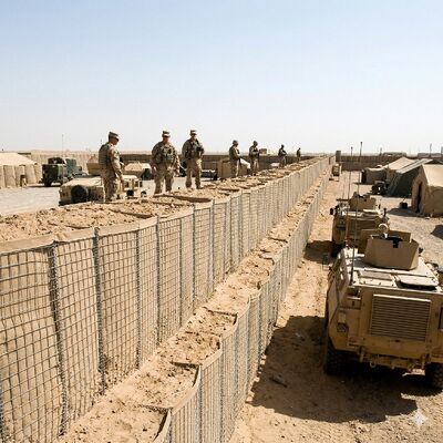 Κλουβί με προστασία από έκρηξη αμυντικού άμμου Τιμή Ασφάλεια Eco Bastion Barrier Welded Gabion Box Κλουβί με προστασία από έκρηξη