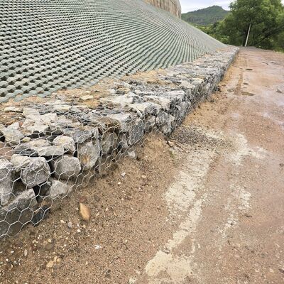 Πλάκα από γαλφάνιο + PVC για το φράχτη προστασίας τοίχων υποστήριξης του ποταμού