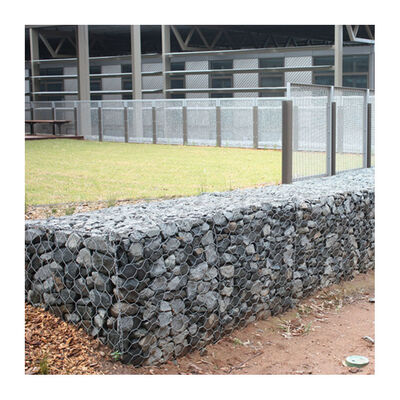 Εξάγωνο γαλβανισμένο καλάθι gabion 4*1*1m Προστασία πρανών στρώμα gabion 2*1*0.3m
