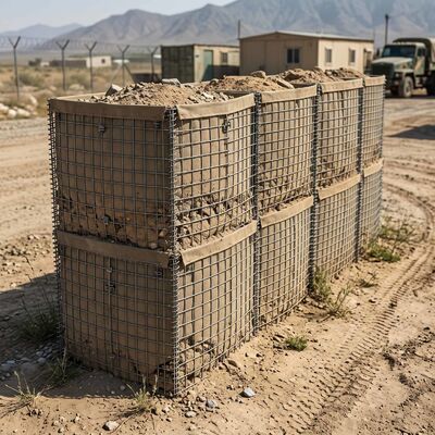 Αμυντικό Φράγμα | Συγκολλημένος τοίχος Gabion Barrier για Στρατιωτικό & Έλεγχο Πλημμύρας