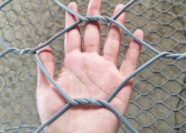 Ντυμένο PVC καλάθι Gabions πλέγματος καλωδίων για την ακτή 2mx1mx1m μέγεθος