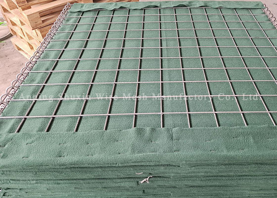 Στρατιωτικό ενωμένο στενά Galfan πλέγμα Hesco Gabion για το διατηρώντας τοίχο στρατού