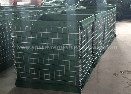 Καυτή γαλβανισμένη συγκόλληση Gabion 3 καλάθια Hesco κυττάρων