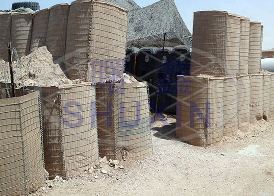 Αμυντικό ενωμένο στενά τύπος SGS παραθύρων Gabion στρατιωτικό εμπόδιο