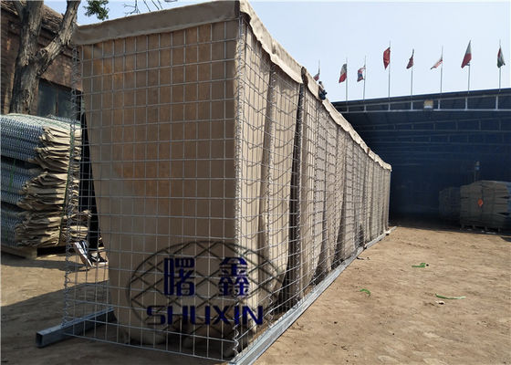 Ενωμένο στενά καλάθι 5mm Gabion αμυντικό εμπόδιο καλωδίων