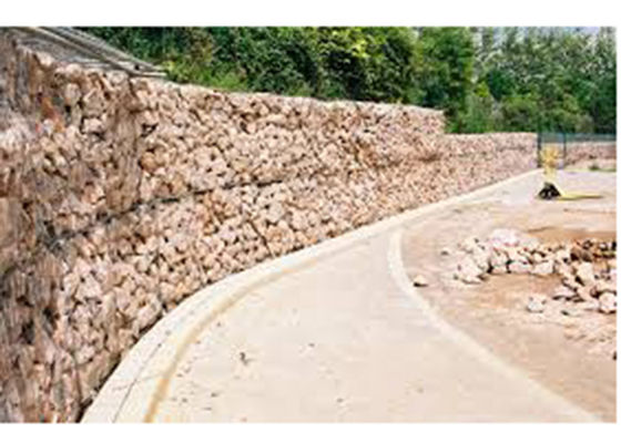 Hexagon ντυμένα PVC καλάθια Gabion ανοξείδωτου για την παρεμπόδιση