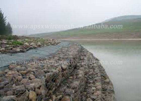 Βαρύ ντυμένο ψευδάργυρος κιβώτιο Gabion με την εκτατή δύναμη 380-400MPa που συσκευάζεται στην παλέτα