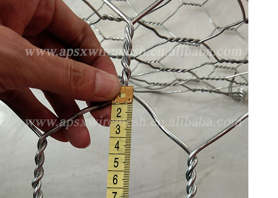 Βαρύς πέτρινος διατηρώντας τοίχος κιβωτίων 2.2mm Gabion που γαλβανίζεται ή εξαγωνική ύφανση PVC