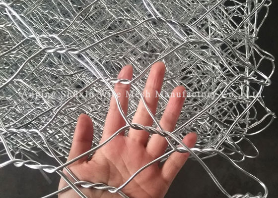 Προστατεύστε το οικολογικό καλάθι 4.0mm Gabion περιβάλλοντος εξαγωνικό βαρύς που γαλβανίζεται