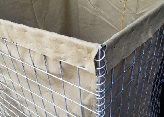 ύψος Mil 10 βαριά εμπόδια 76.2x76.2mm 2.21m πλημμυρών Hesco ψευδάργυρου