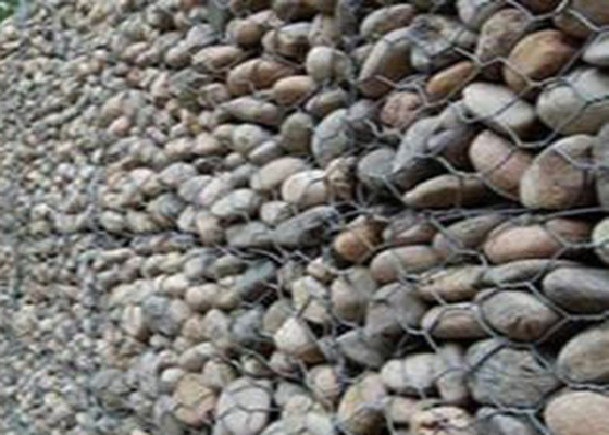 Hexagon κλουβιά τοίχων καλαθιών 2.0mm ντυμένα PVC Gabion για την παρεμπόδιση