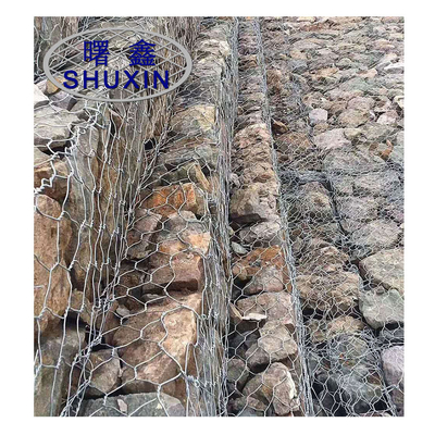 2.7mm εξαγωνικά καλάθια 4x1x1 Μ Gabion τρυπών ντυμένα PVC