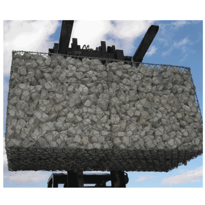 Τα αντιοξειδωτικά υφαμένα καλάθια 1mx1mx1m Gabion λιθοστρώνουν τη γεμισμένη προστασία βράχου
